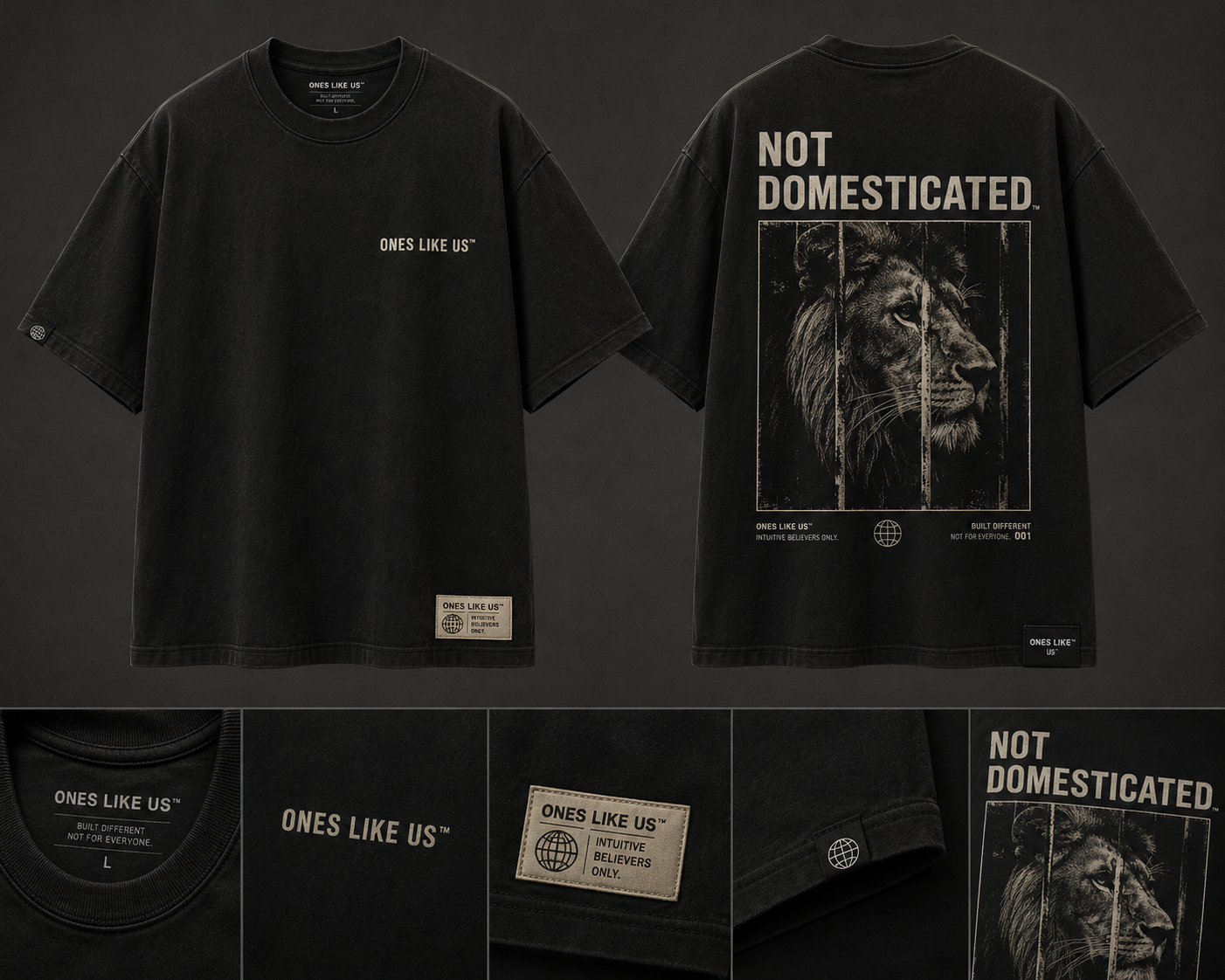 Not Domesticated/ front and back